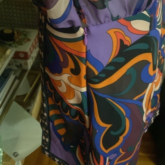 Zara mine dress tied high collar front slit long sleeve. NWOT - Picture 8 of 8